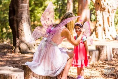 Face paint in the forest